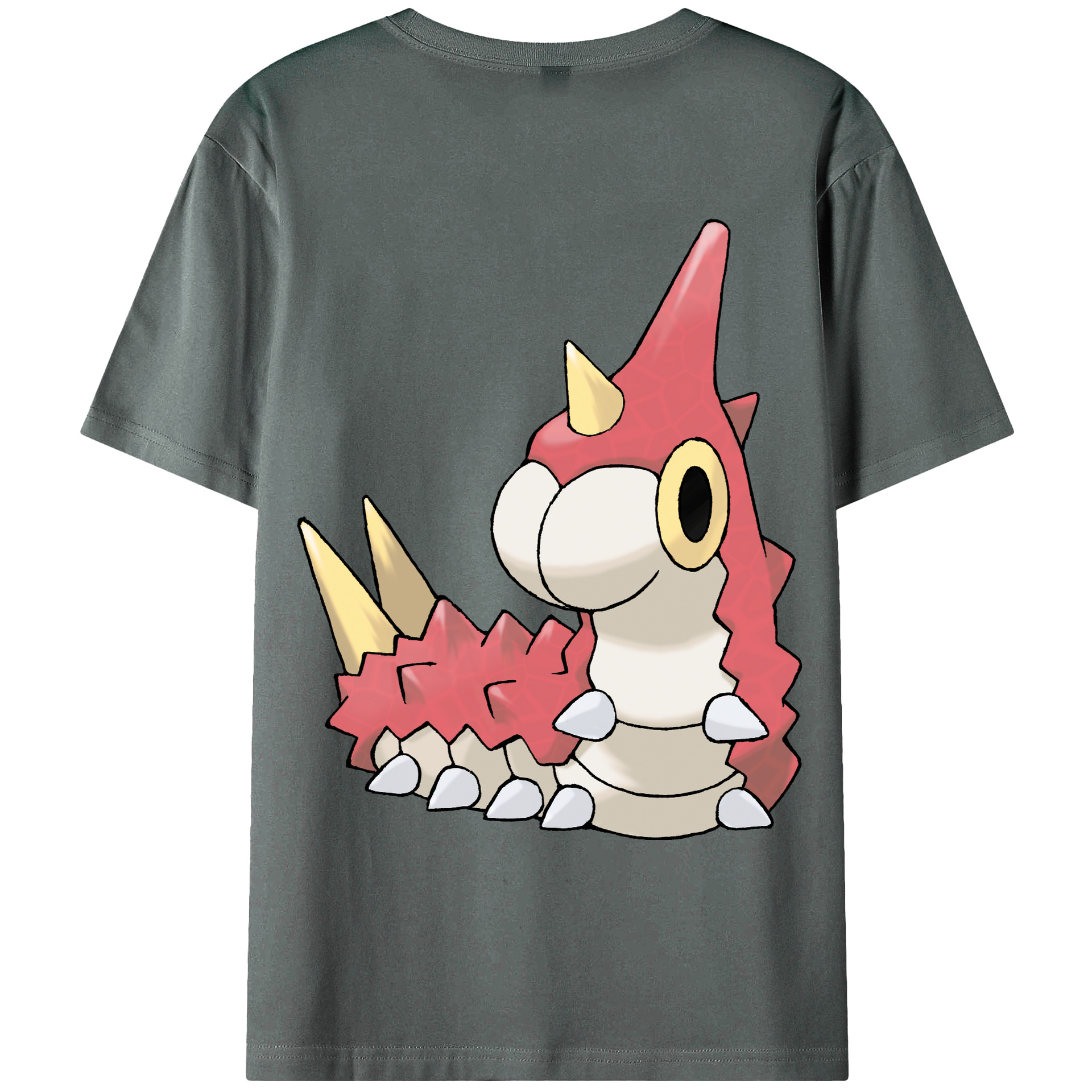 （画像用） ポケットモンスター Pokémon 綿100％ メンズ半袖Tシャツ（バックプリント） 通気性